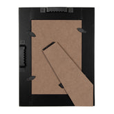 Sötétbarna színű fából készült, asztali-fali fényképtartó képkeret.